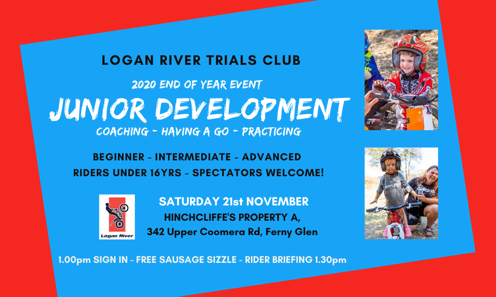 Junior Development - Saturday 21st Nov - Logan River Trials Club
